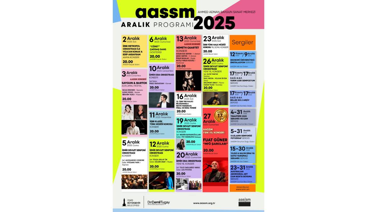 Aralık ayında kentin ritmi sanatla yükseliyor