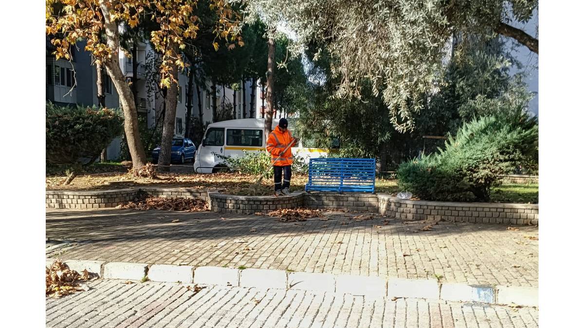 Efeler’in ekipleri çalışıyor, kentin yeşil alanları pırıl pırıl oluyor