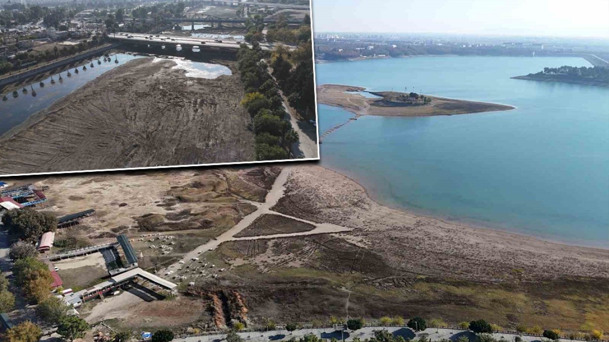 Adana'da kentin simgesi kuraklığın pençesinde: Nehre ve kanallara su verilmiyor, bölge halkı endişeli