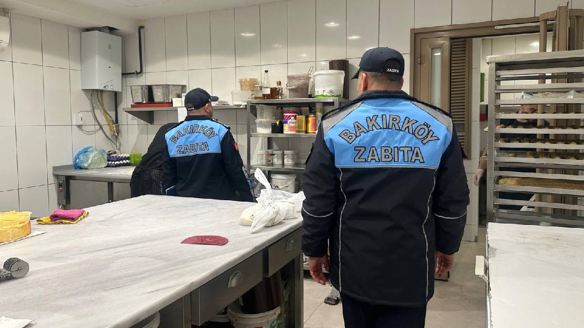 Bakırköy zabıtasından yiyecek içecek işletmelerine sıkı denetim