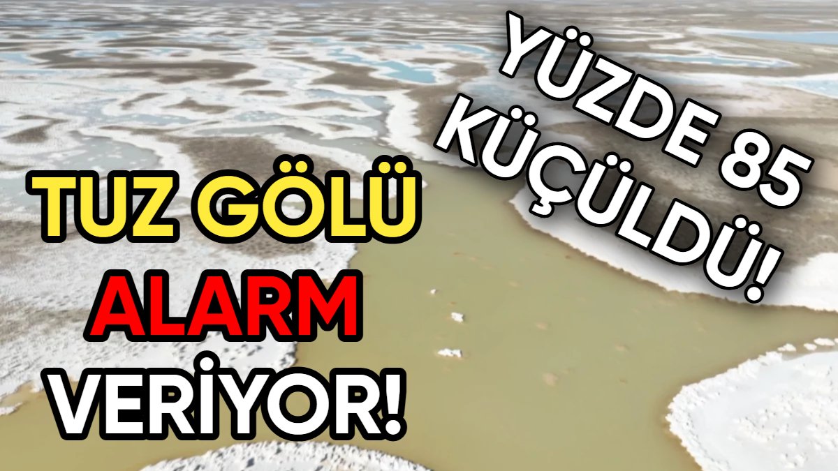 Türkiye’nin en büyük 2'nci gölü Tuz Gölü kırmızı alarm veriyor: 90 yılda yüzde 85 küçüldü