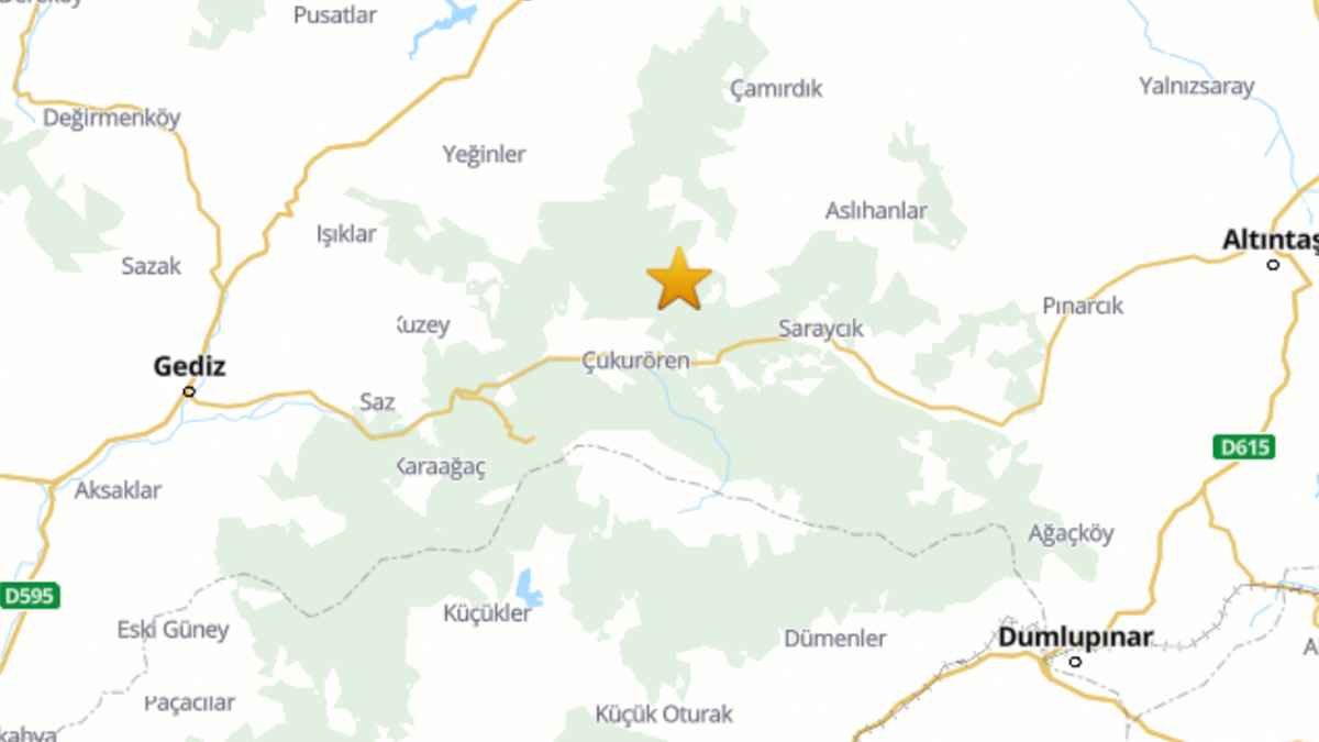 Kütahya'da korkutan deprem | Son depremler