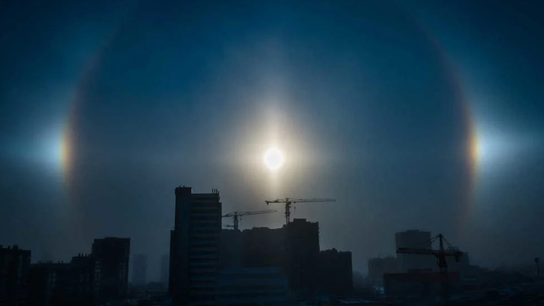 Sibirya soğuğunda gökyüzünde ‘halo’ gözlemi