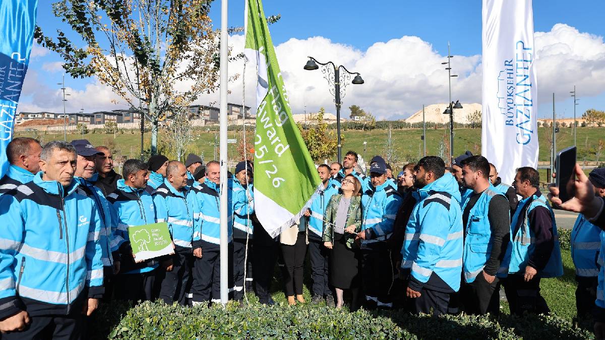 Gaziantep’in yeşil incisi Galle Park, Uluslararası Yeşil Bayrak ödülüne layık görüldü