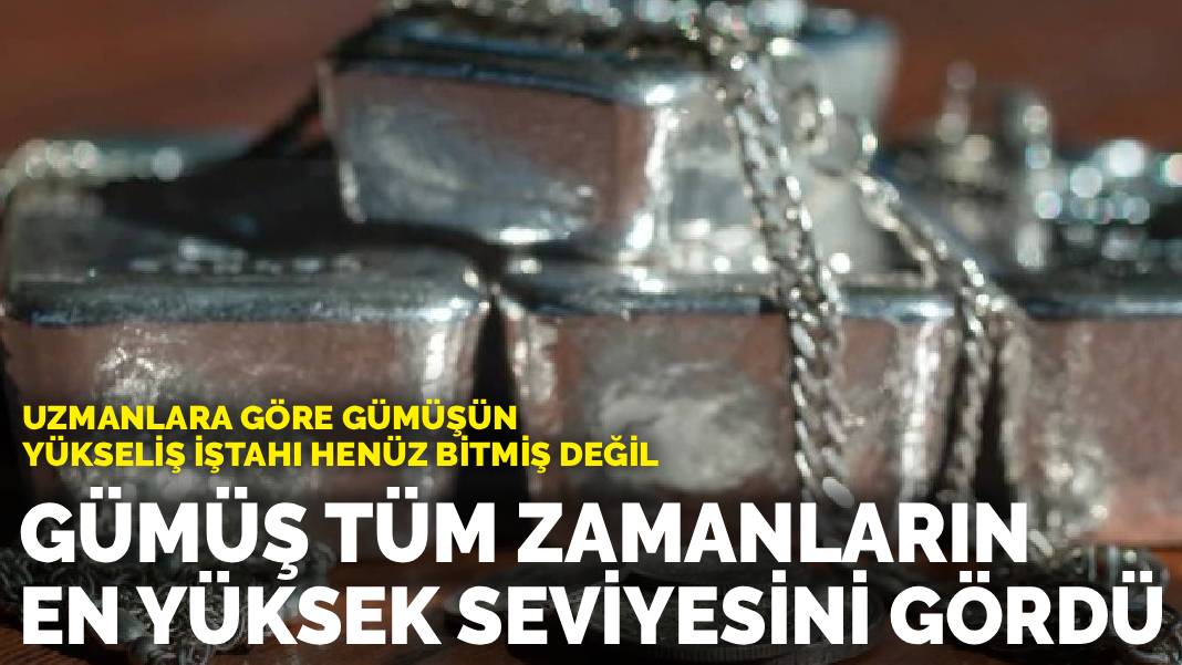 Uzmanlara göre gümüşün yükseliş iştahı henüz bitmiş değil: Gümüş tüm zamanların en yüksek seviyesini gördü