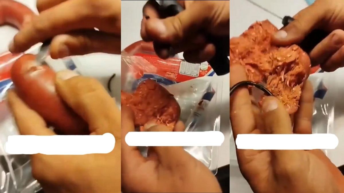 3 harfli marketten aldığı sucuğu açınca şok yaşadı! Birinden değil ikisinden: Çıkan contayı gören inanamadı!