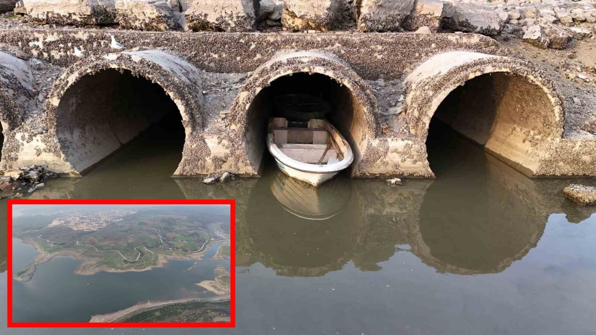 Kuraklık tehlikesi büyüyor! İstanbul’un son durumu görenleri şok etti: Barajdaki sular çekildi eski köy evleri ortaya çıktı
