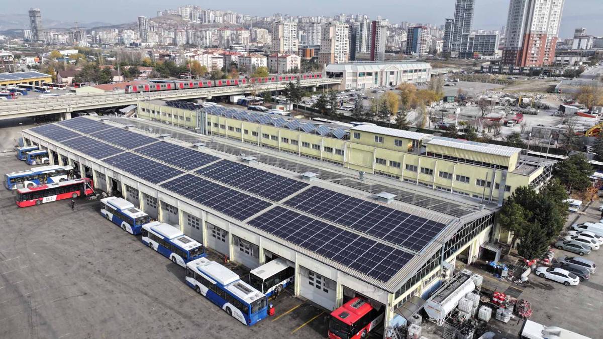 EGO’dan yeşil enerji hamlesi: “Güneş Enerjisi Santrali” kuruldu, elektrik üretimi başladı