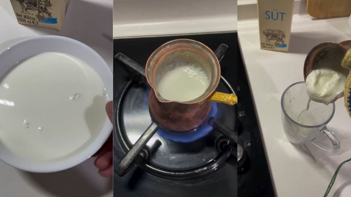Marketten aldığı sütten şüphelendi kaynatınca şaştı kaldı: ‘Yazık, milletin çocuğuna soğuk içirdiğini düşünsenize’