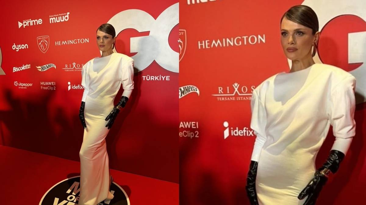 “Yılın Kadını” seçildi, güzelliği ile görenleri büyüledi! Sinem Ünsal kırmızı halıda böyle boy gösterdi