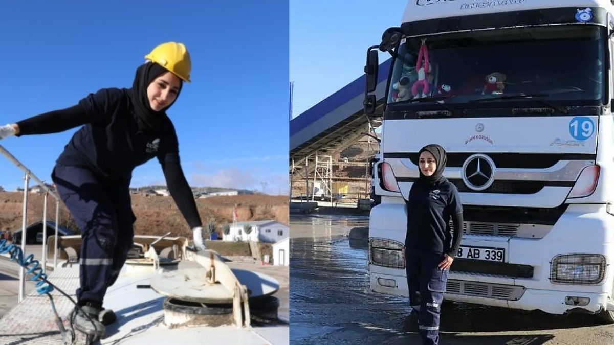 Tüm önyargıları kırdı, ‘yapamazsın’ diyenlere cevabını verdi! Azmetti, inandı tır şoförlüğüne başladı