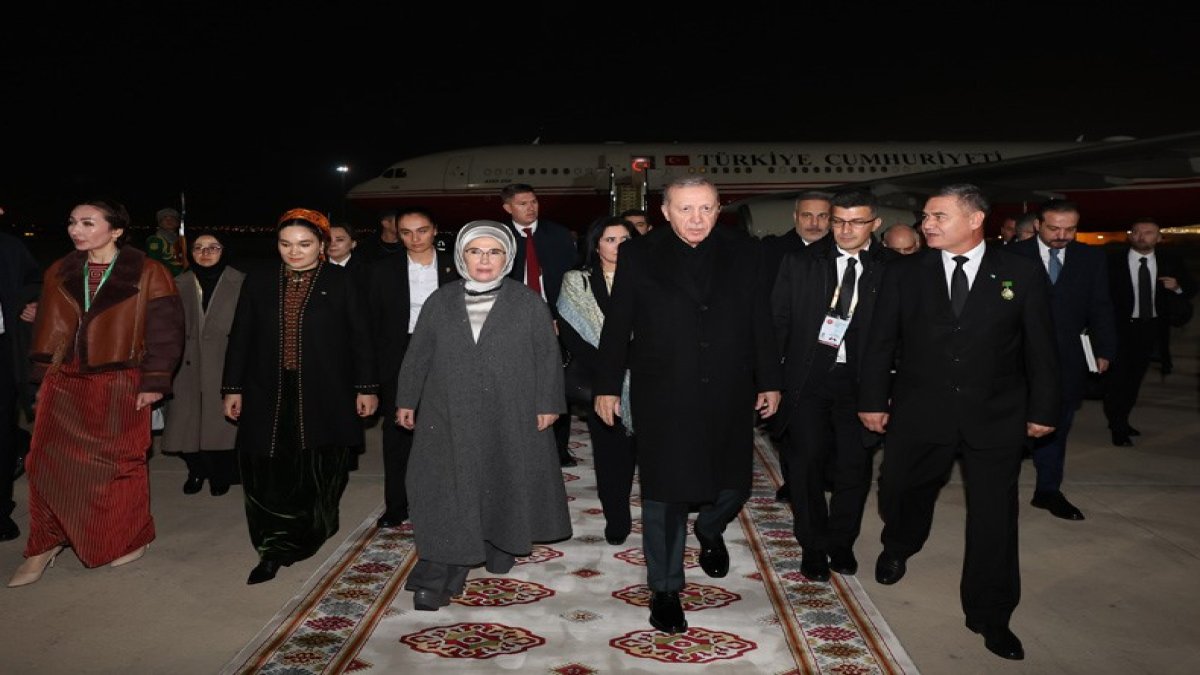 Erdoğan, Türkmenistan'da
