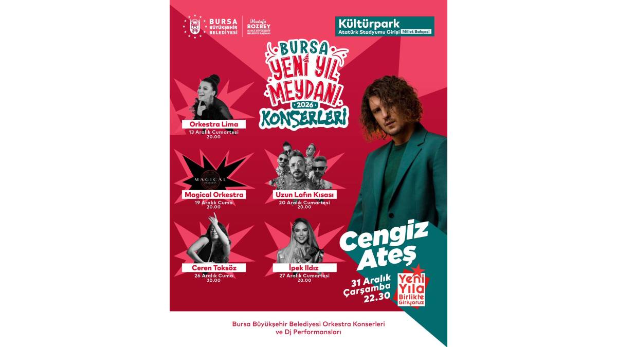 Bursa yeni yıl coşkusuna hazır