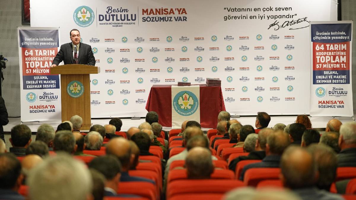 Büyükşehirden 63 tarım kooperatifine 57 milyon liralık destek