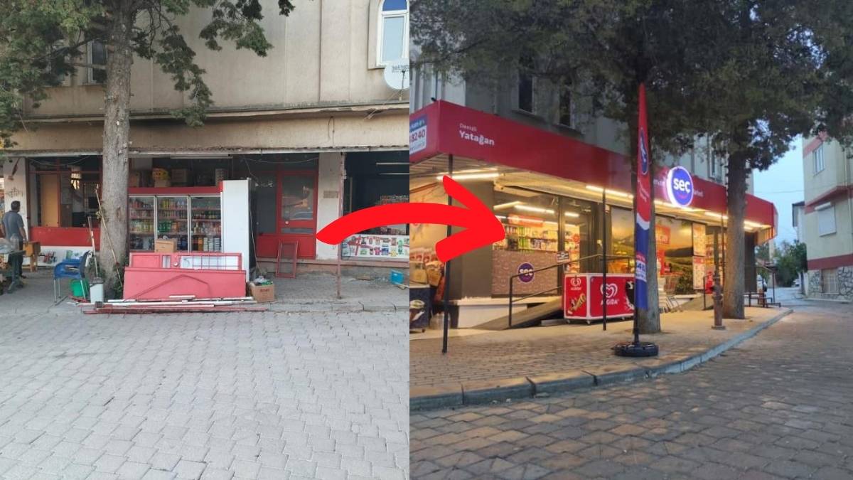 Anne-kız hayallerine kavuştu! Bakkaldan markete dönüştürdüler, baba mesleğini yaşattılar