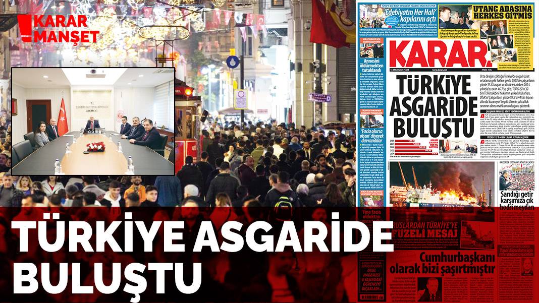 Türkiye asgaride buluştu
