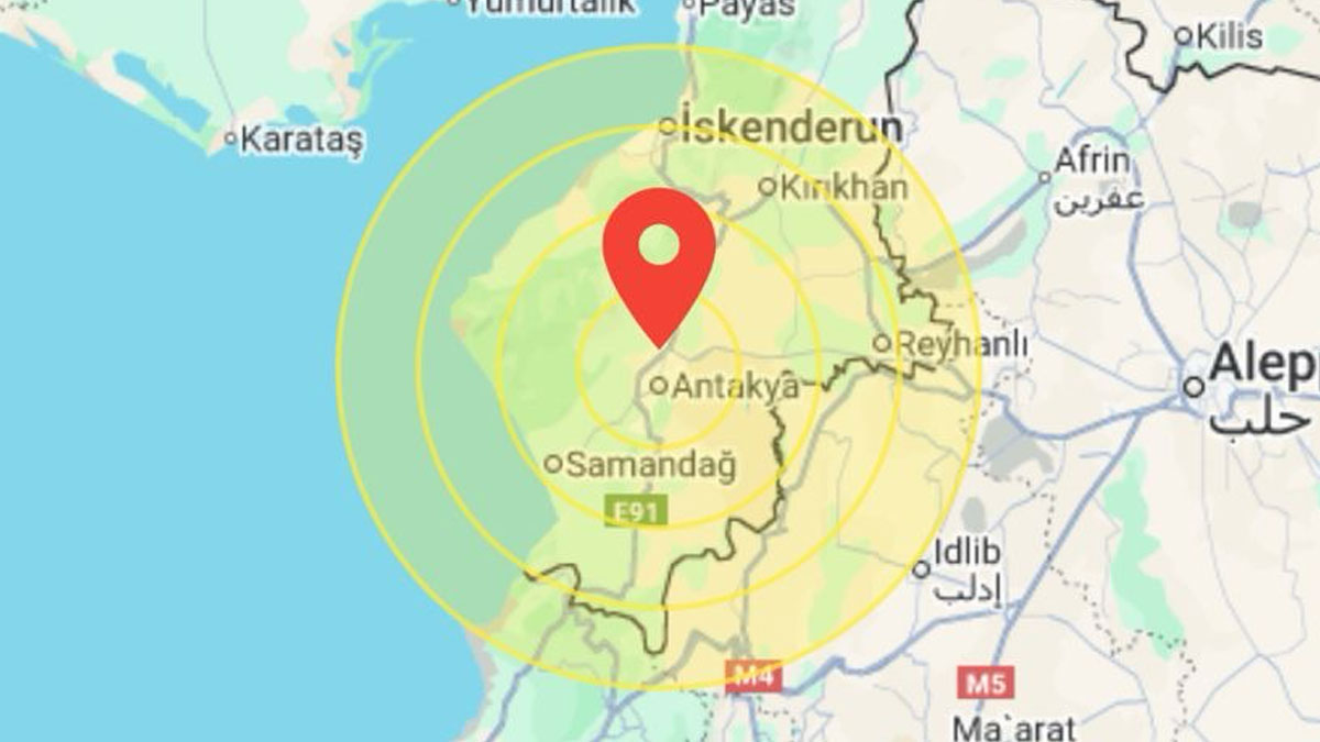 Son dakika! Hatay'da korkutan deprem