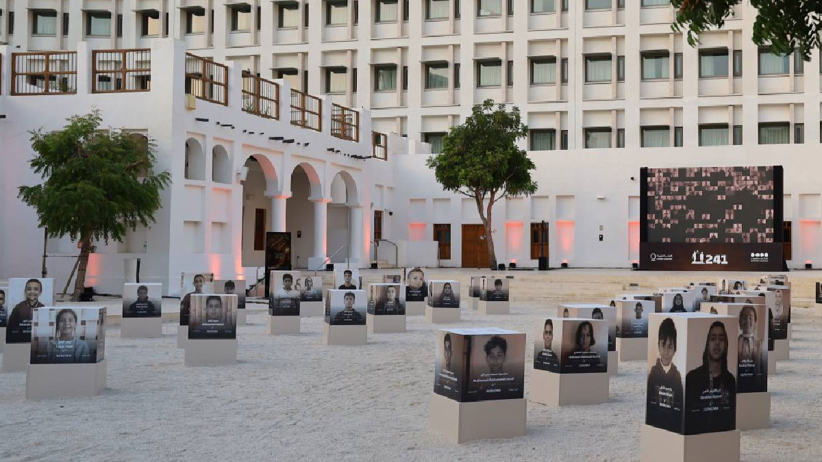 Doha’da Filistinli çocuklar anısına '241' sergisi