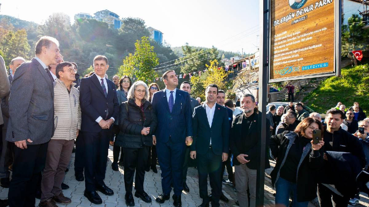 Halk sağlığının mücadele ismi Dr. Ergün Demir’in ismi Narlıdere’de ölümsüzleşti