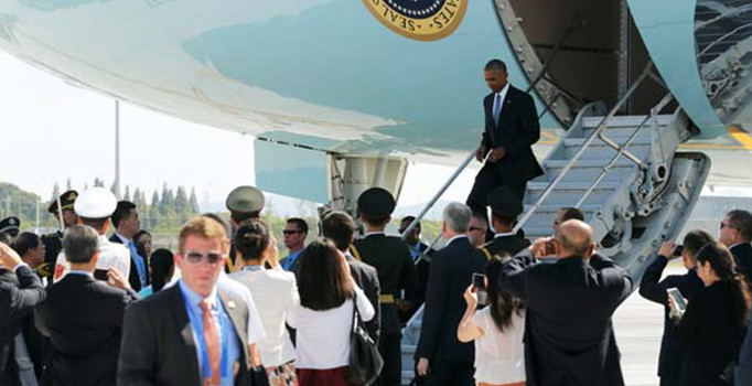 Çin'de Obama'nın karşılanış biçimi tartışma yarattı