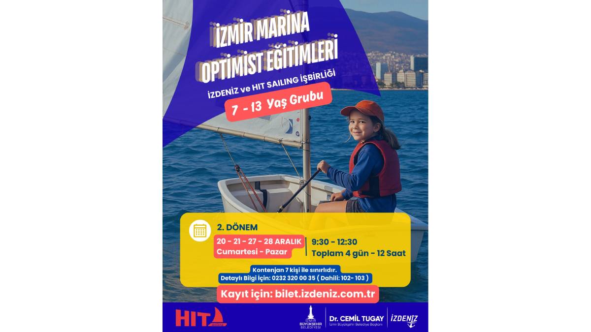 İzmir Marina, kış boyunca yelken tutkunlarını ağırlıyor