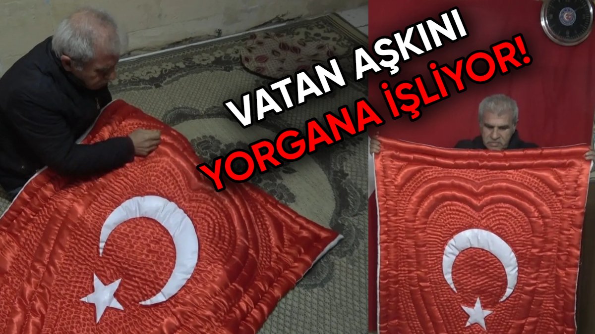 Kilis’te bir vatan sevdası! 45 yıldır "Ay Yıldızlı" yorganlarla çelikten ilmekler atıyor