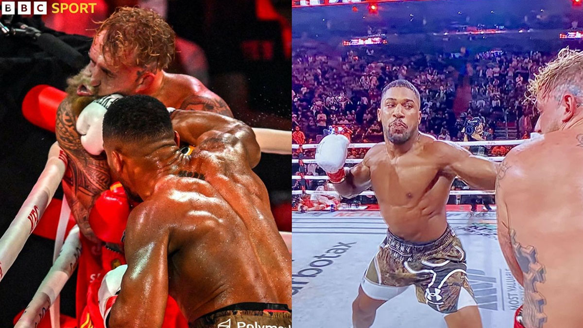 Yılın maçında Anthony Joshua, Jake Paul'ı nakavt etti: Tyson Fury'ye meydan okudu