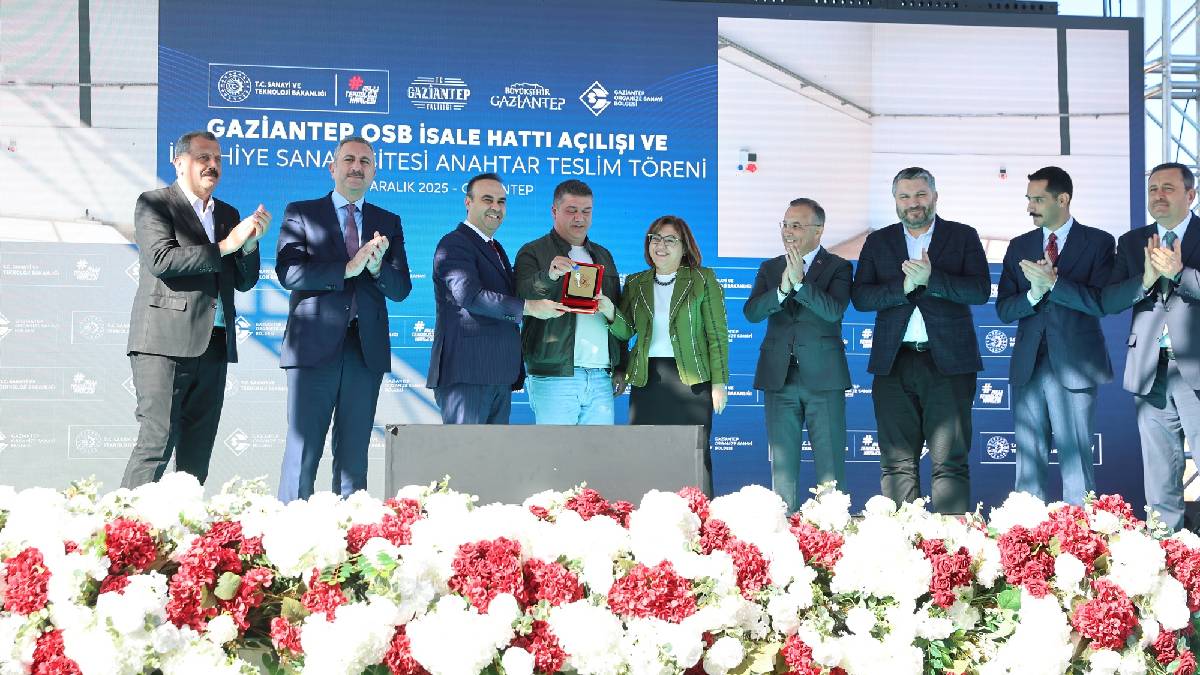 Gaziantep OSB İsale Hattı açılışı ve İslahiye OSB anahtar teslim töreni gerçekleştirildi