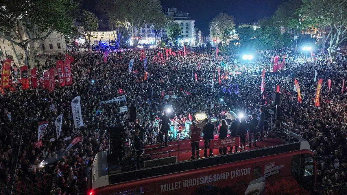 CHP’nin 77’nci mitingi Kağıthane'de