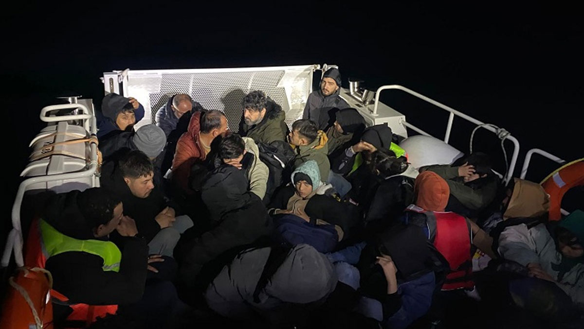 Bodrum açıklarında 39 kaçak göçmen yakalandı