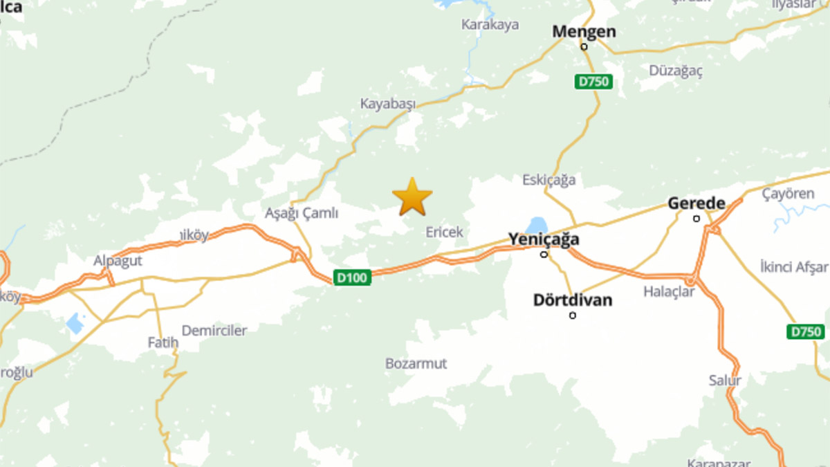 Bolu'da korkutan deprem | Son depremler