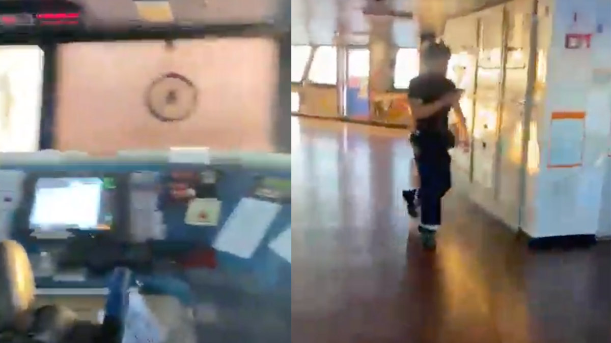 Karadeniz'de bir Türk gemisi daha vuruldu: Kaptan köşkünde can pazarı kamerada