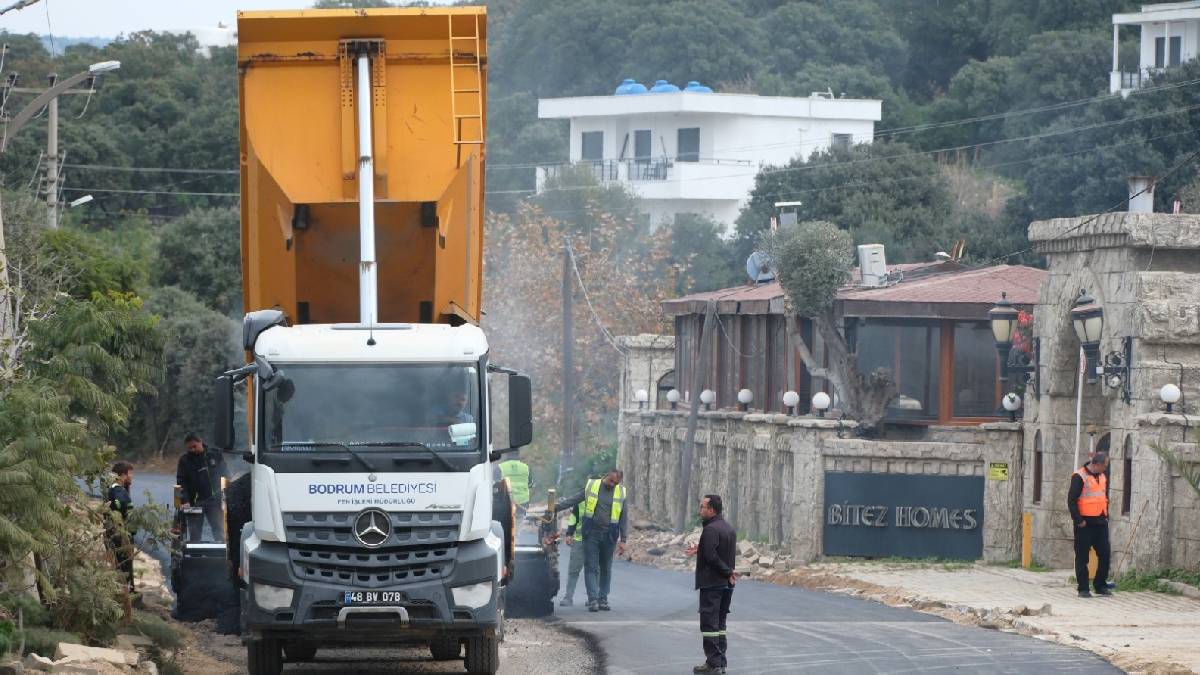 Yağmur öncesinde asfalt çalışmaları tamamlandı