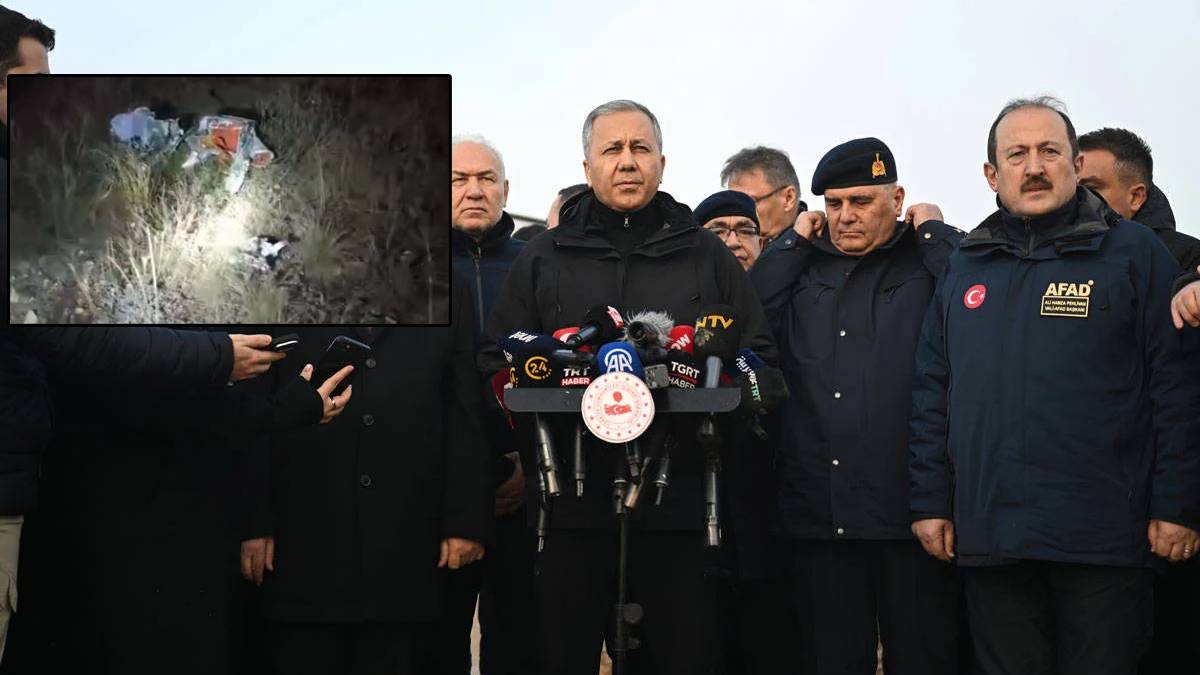 Bakan Yerlikaya: Ankara'da düşen uçağın kara kutusu ve ses kayıt cihazı bulundu