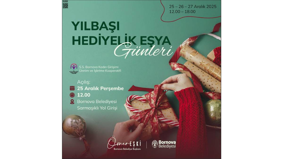 Bornova’da ‘Yılbaşı Hediyelik Eşya Günleri’ başlıyor