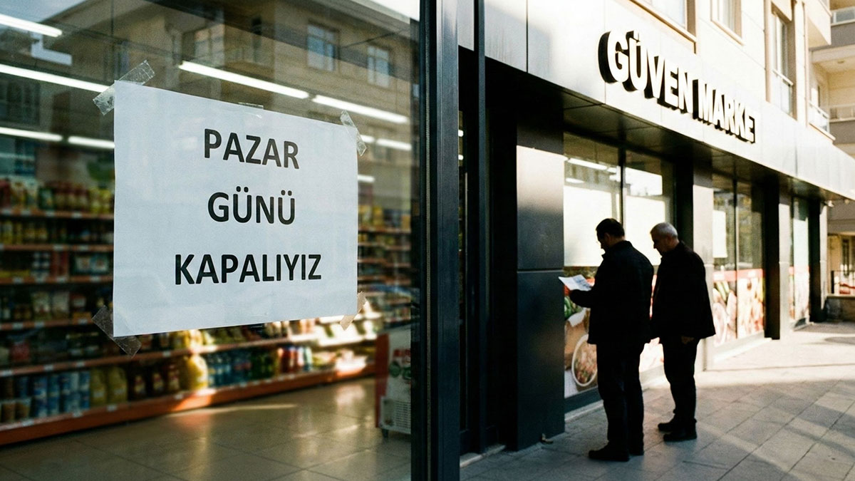 Pazar günü market alışverişi tarih oluyor!