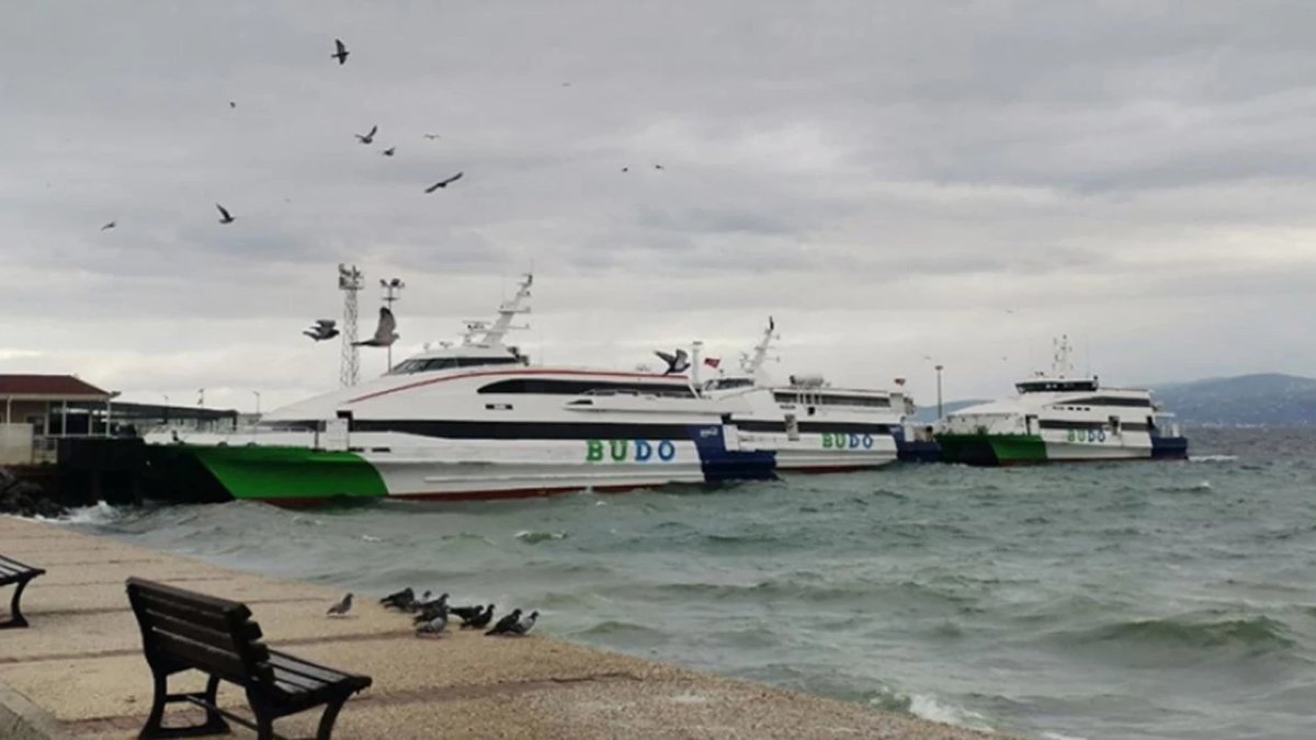 BUDO seferleri olumsuz hava nedeniyle iptal oldu