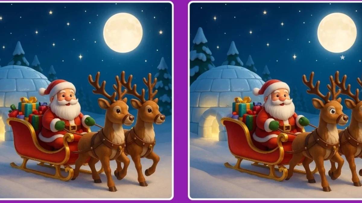 Hediye dağıtan Noel Babalar arasındaki 3 farklı bulun! Saniyede bulanlar süper zeki çıkıyor