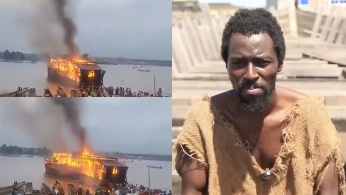 Tufan kehaneti boşa çıktı! "Nuh’un Gemisi" yakıldı