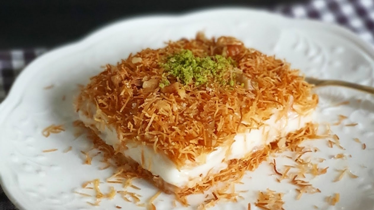 Yemeğin arkasından iyi gider: Evde muhallebili kadayıf yapılışı