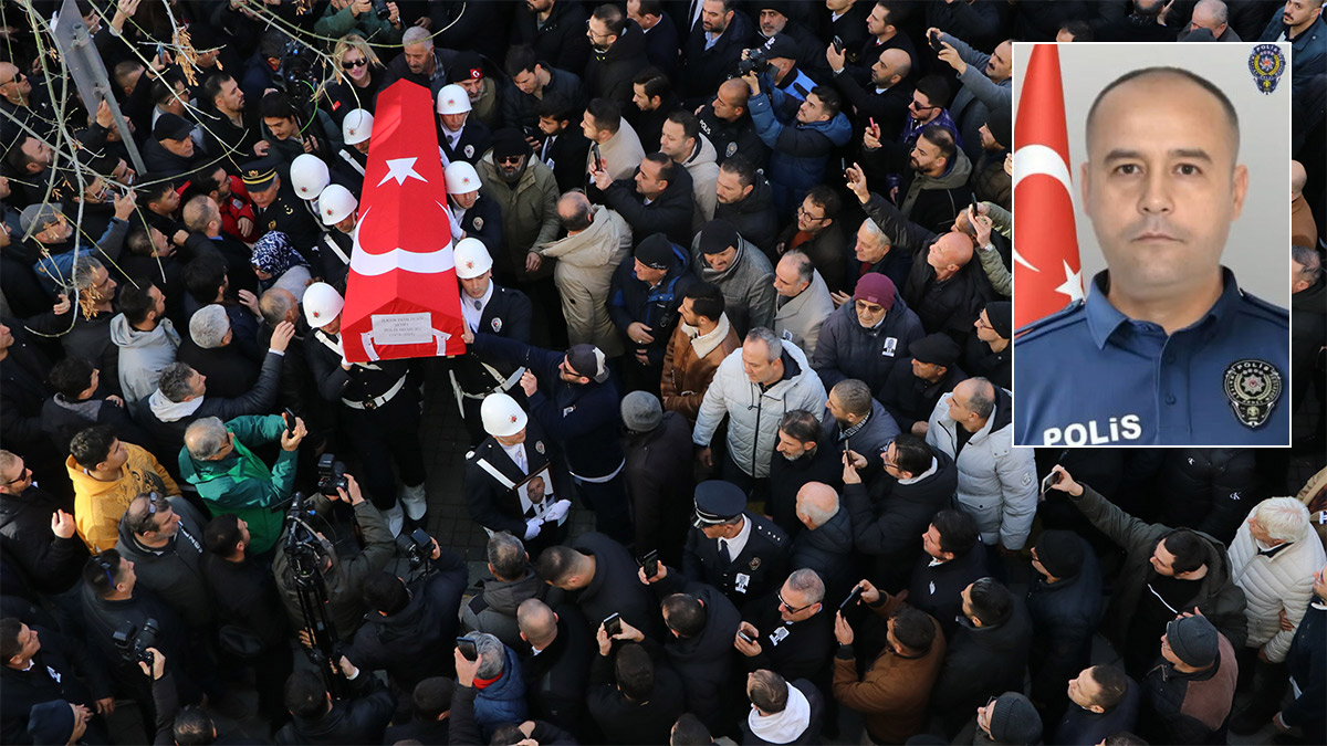 IŞİD operasyonunda şehit olan polis memuru İlker Pehlivan'a son görev