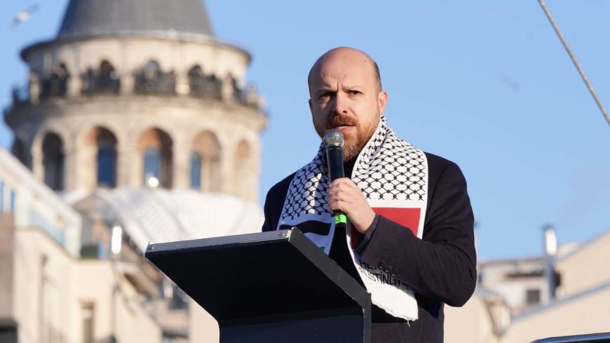 Bilal Erdoğan, Gazze yürüyüşünde konuştu: Mücadelemizi boykotla sürdürmek zorundayız