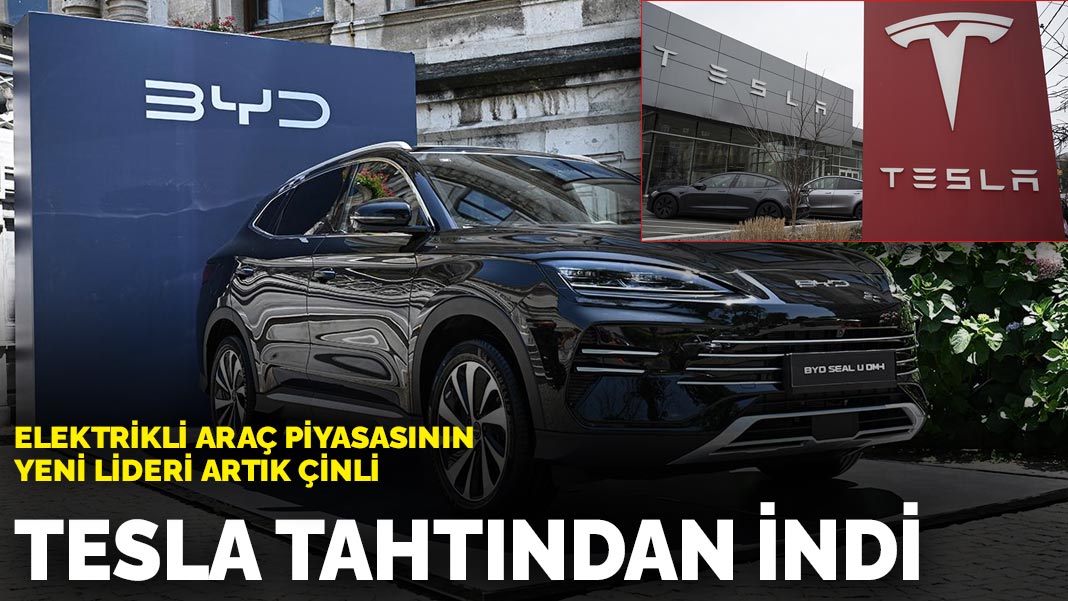 Elektrikli araç piyasasının yeni lideri artık Çinli: Tesla tahdından indi