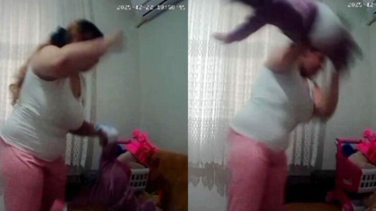 Anne, bebeğini koltuğa fırlatıp dövdü: Baba şüphelenip eve kamera koydu