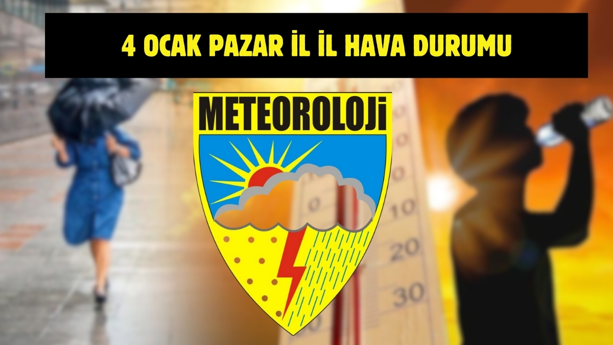 Meteoroloji’den yeni uyarı geldi! Tüm Türkiye’yi yakından ilgilendiriyor: İşte 4 Ocak il il hava durumu