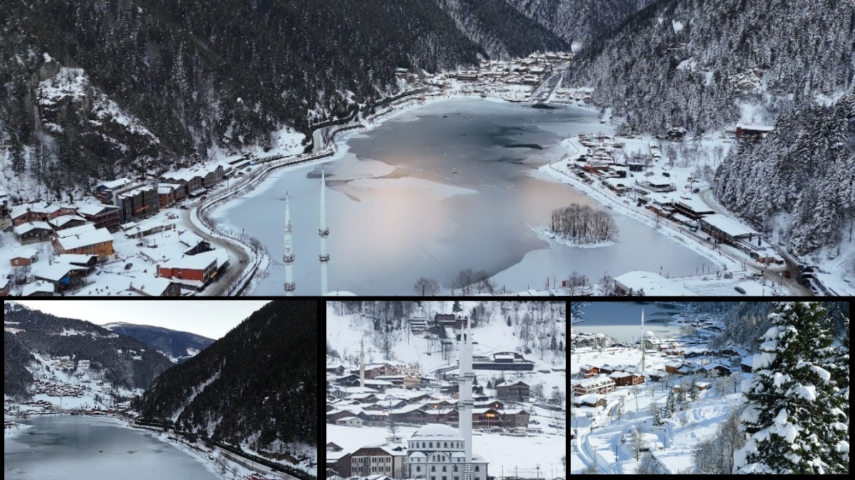 Yazı ayrı kışı ayrı güzel! Dünyaca ünlü turizm merkezinde kar büyüleyici manzara oluşturdu: İşte Türkiye’nin incisi