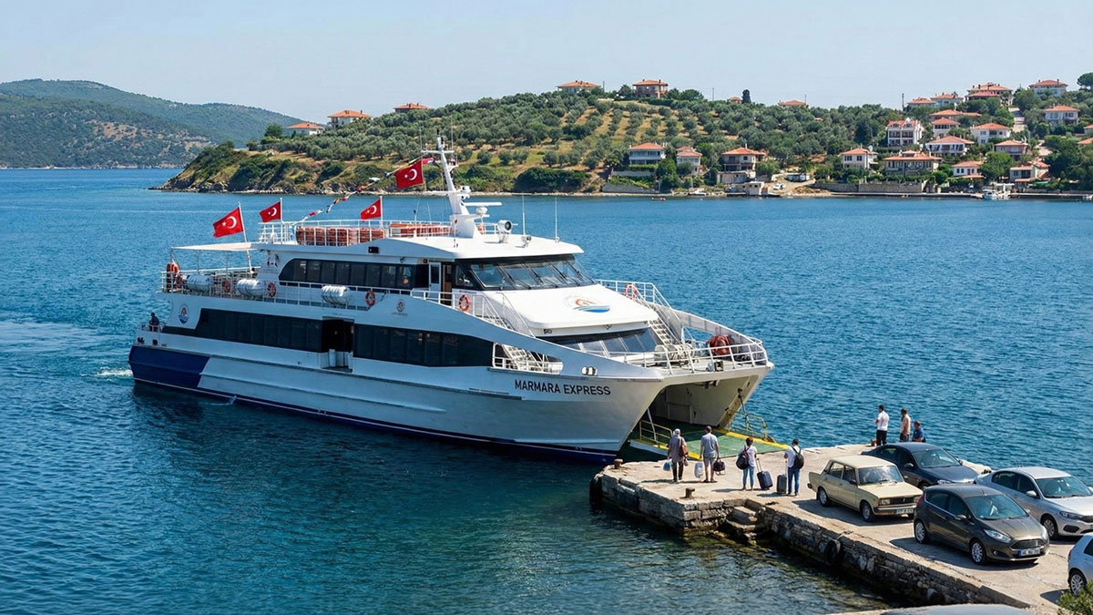 Adalara ulaşımı kolaylaştıran deniz hattı hizmete girdi!