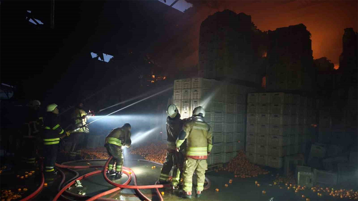 Feuer in der Zitrusfabrik! 1 Arbeiter kam ums Leben