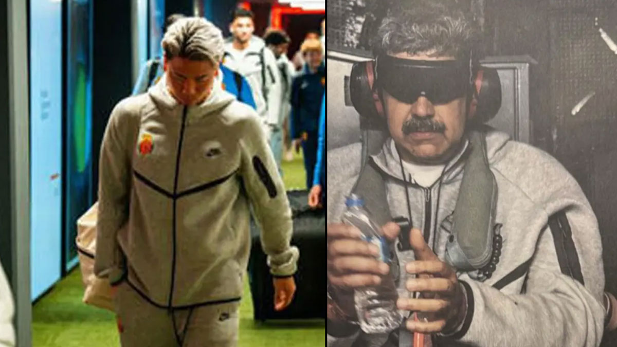 La Liga ekibi Mallorca'dan Maduro'ya destek: Operasyondaki eşofmanıyla stadyuma girdiler