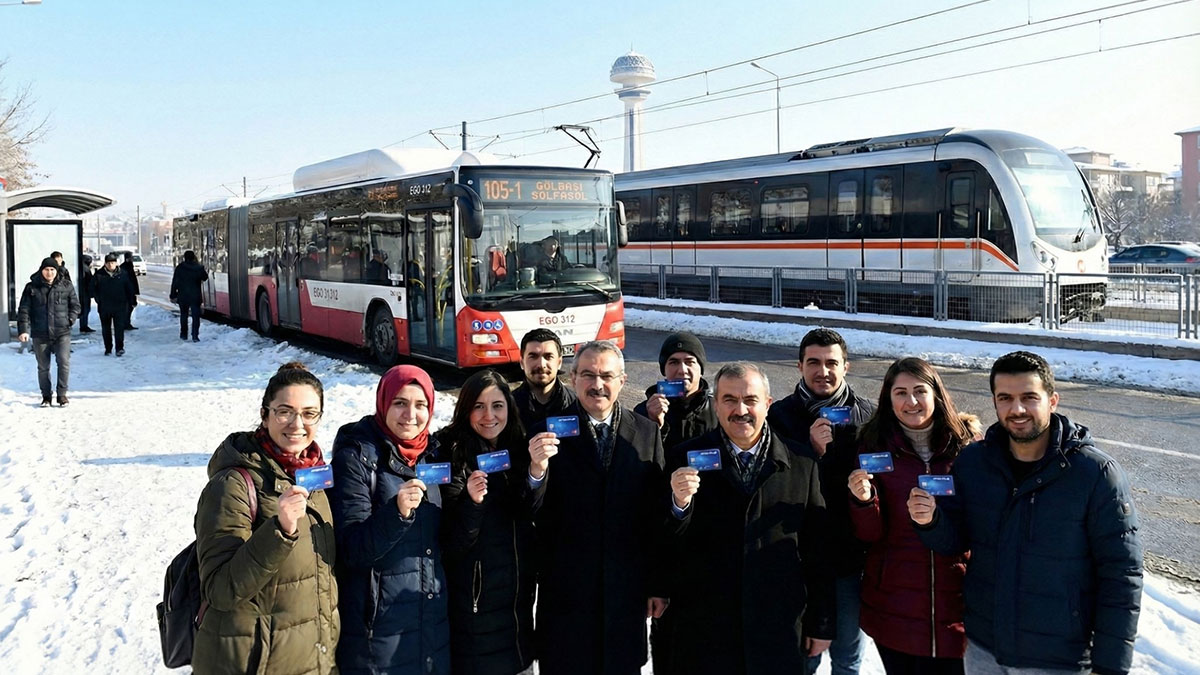 Ankara'da 375 bin kişiye ulaşım artık tamamen ücretsiz!